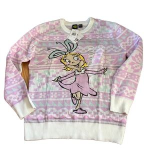 Cindy Lou Who Sweater NEW Large Dr. Seuss Grinch Pink Christmas Women’s